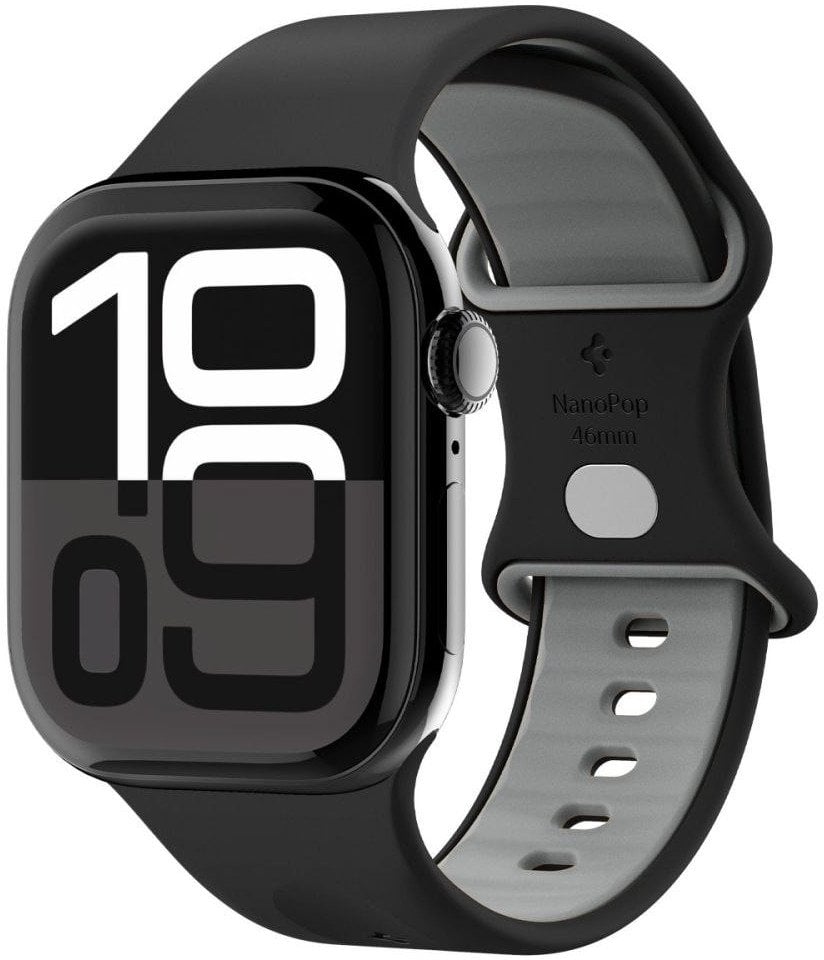 Rrip dore Spigen Nano Pop Band, për Apple Watch 49mm 46mm 45mm 44mm, i zi