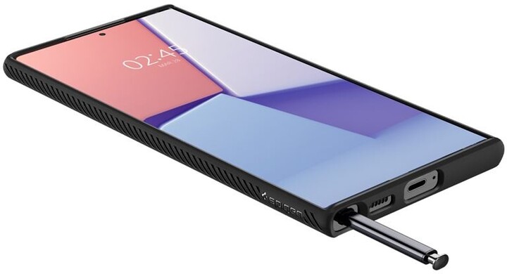 Mbrojtëse Spigen Liquid Air për Samsung Galaxy S22 Ultra, e zezë
