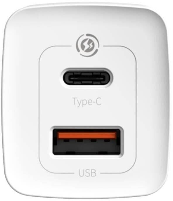 Adapter Baseus GaN2 Lite Fast PPS 65W USB, i bardhë