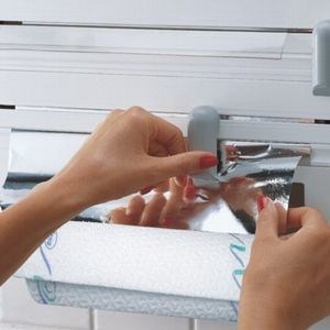 Dispenser muri Leifheit Parat 25703, për letër kuzhine dhe folie, plastikë, i bardhë