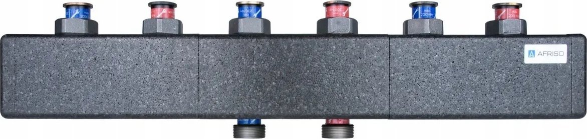 Manifold ngrohjeje Afriso KSV 125-3, 70 kW, 3 qarqe pompe, i zi