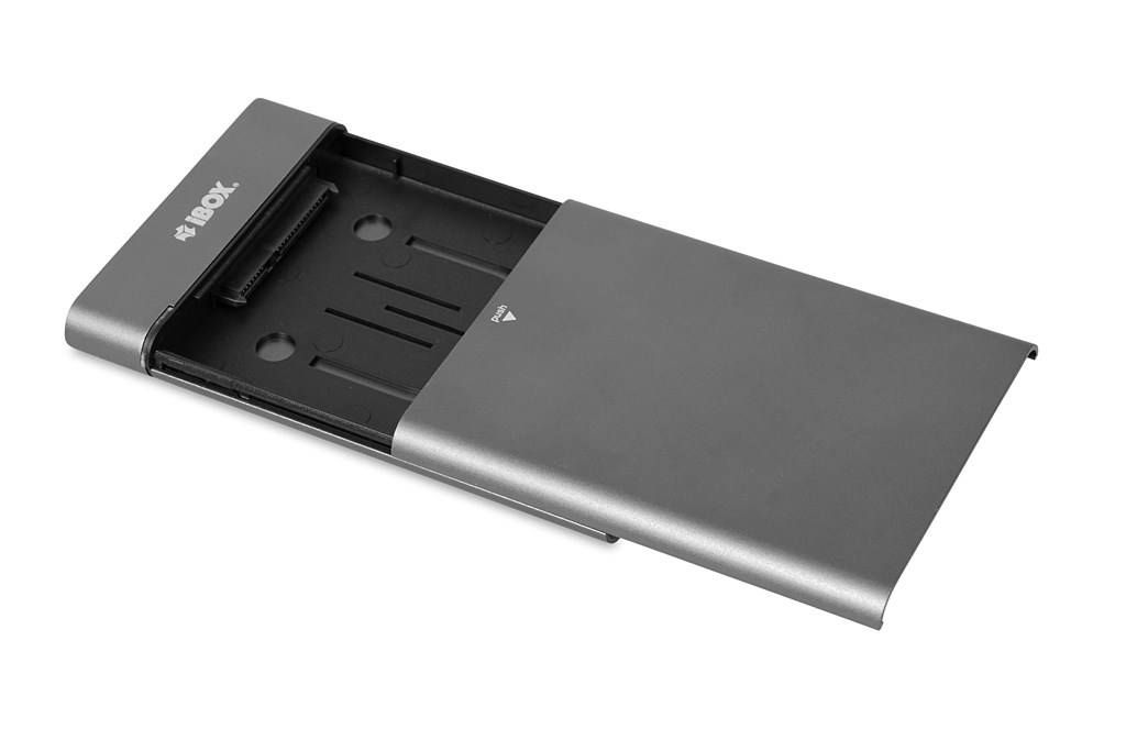 Kuti eksternale SSD iBOX HD-06, 2.5", USB 3.2 Gen 2, gri