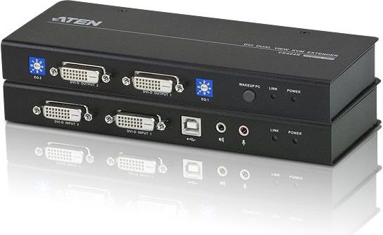 Zgjatues konzole KVM ATEN CE604, DVI Dual View, RS-232