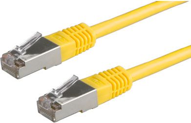 Kabllo rrjeti ROLINE S/FTP Cat.6, 0.5m, e verdhë
