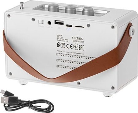 Raft këndor me radio Camry CR 1902 W, 5W, Bluetooth, i bardhë