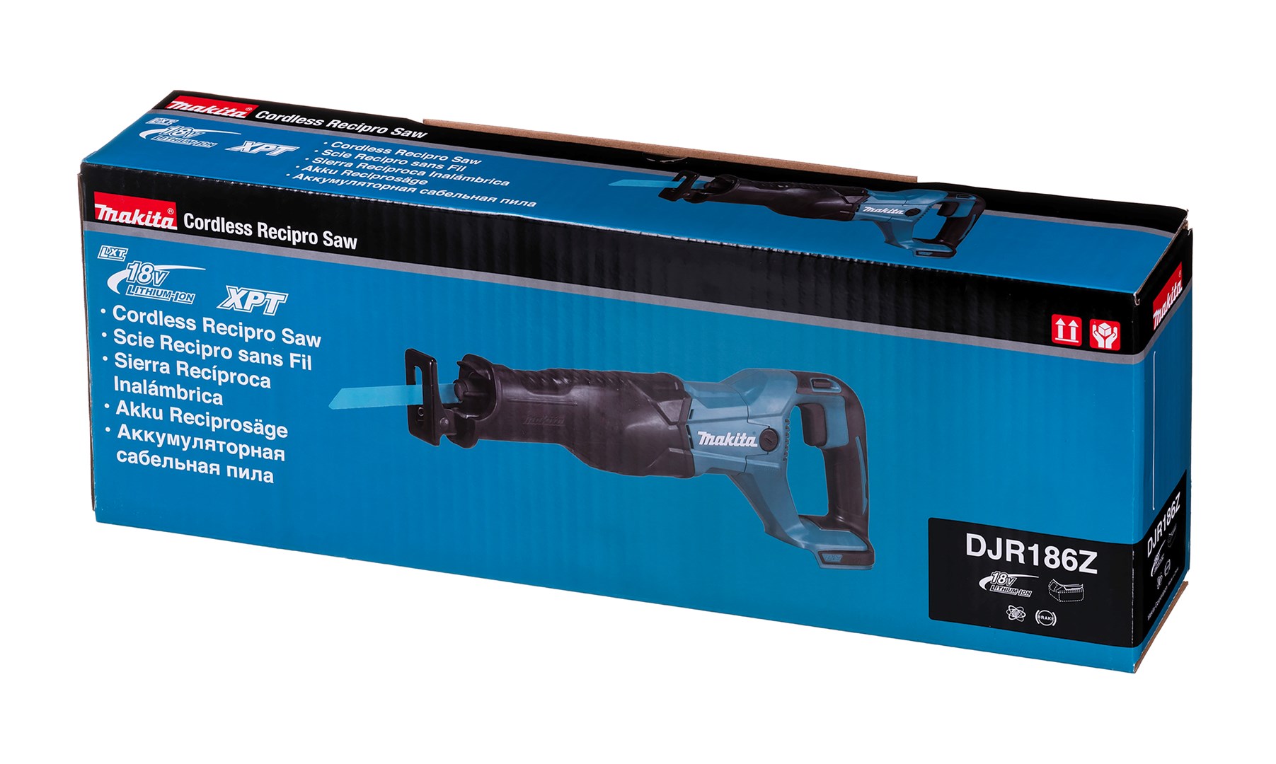 Sharrë reciproke Makita DJR186Z, 18V LXT, vetëm trup, zi e kaltër
