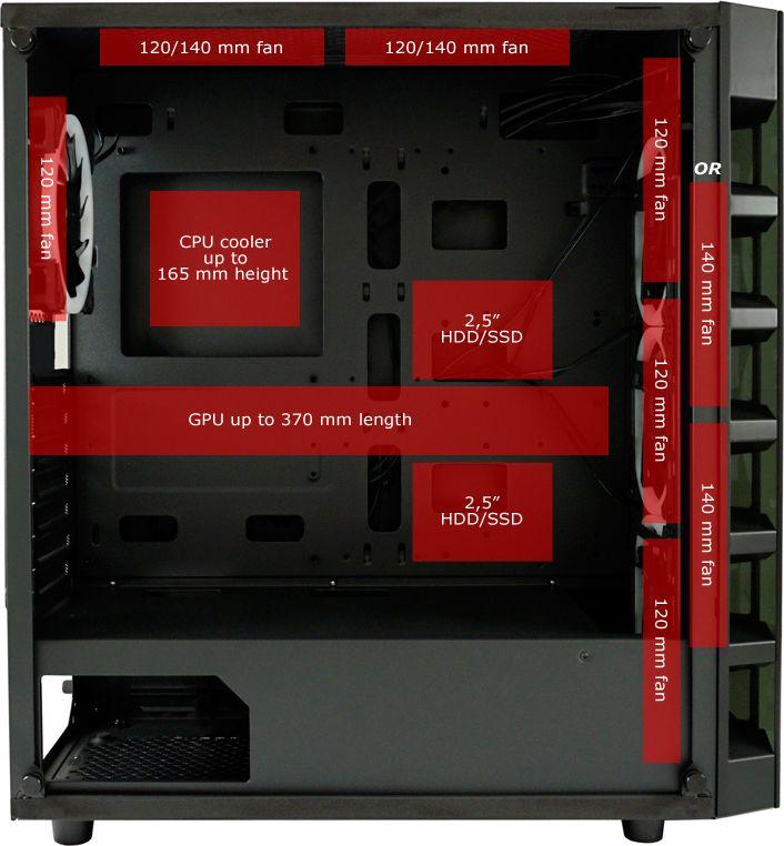Kasë LC-Power Gaming 709B Solar_System_X, Midi Tower