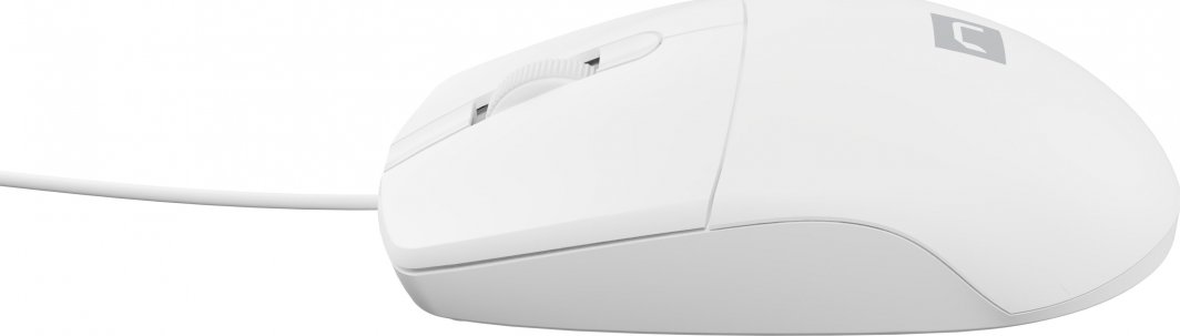 Maus Natec Ruff, me kabllo, USB, i bardhë