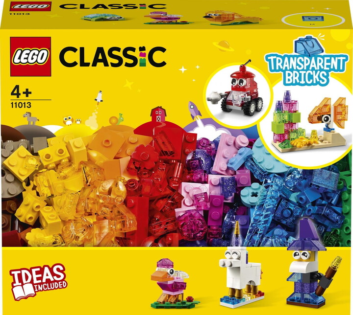 Kube krijuese LEGO Classic 11013 transparente