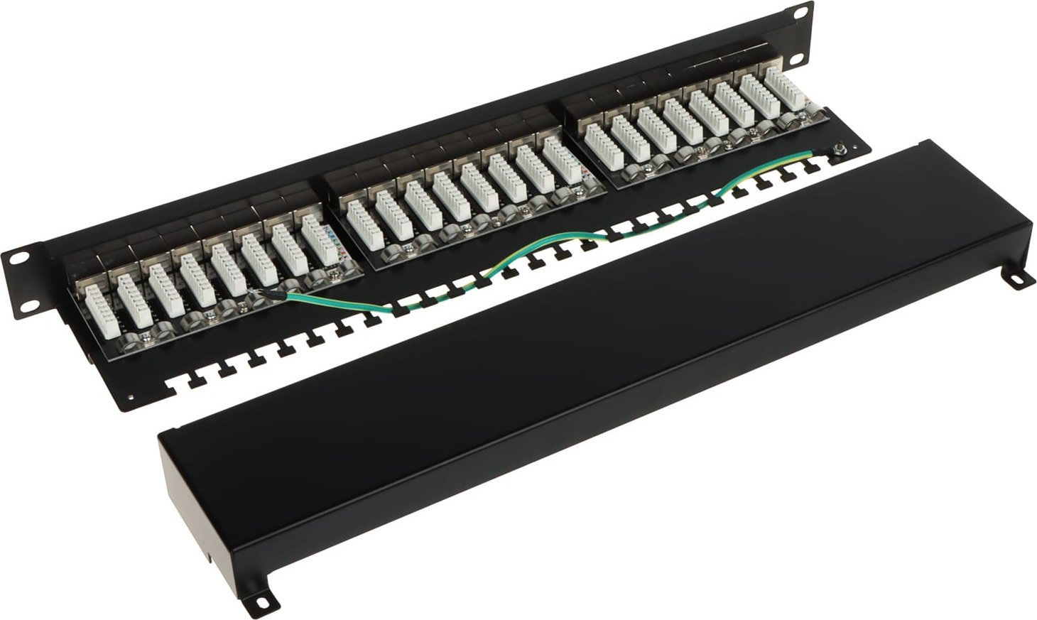 Patch panel Logilink PP-24 RJ45, 24 porta, Cat 7 FTP, 19" RACK, gri