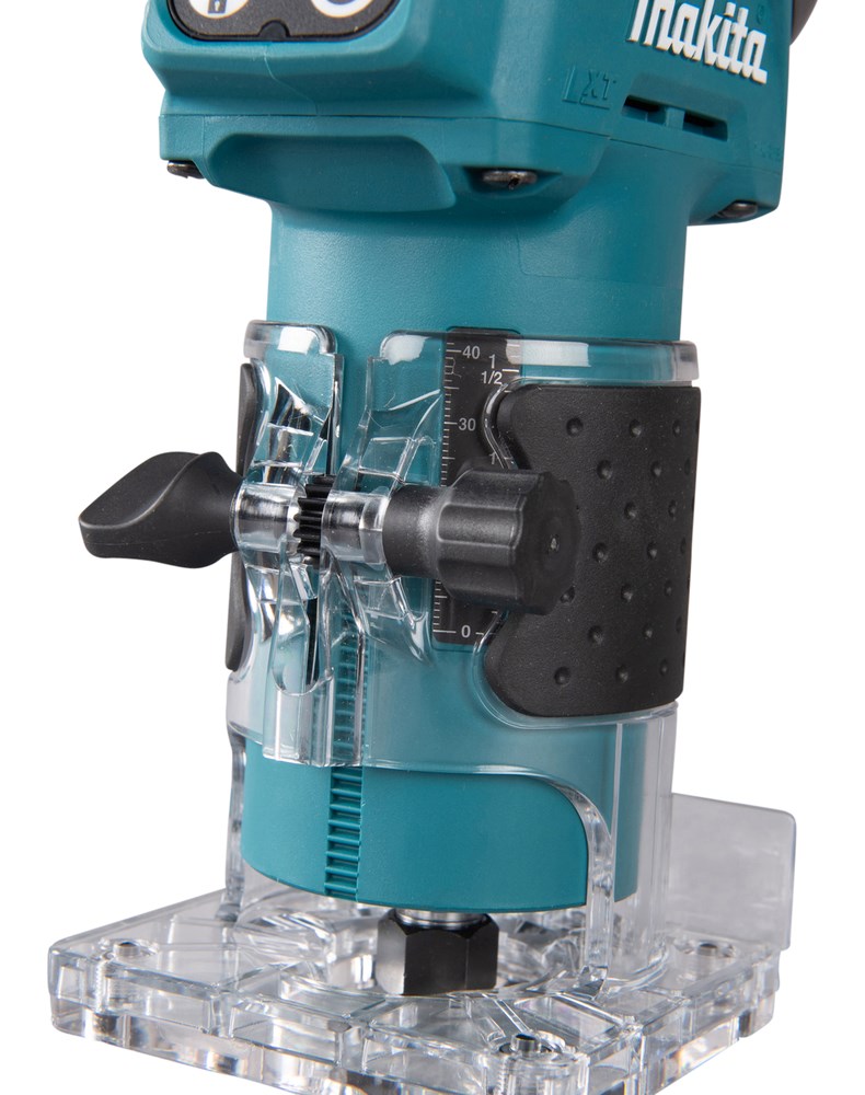 Frezë trimmer pa kabllo Makita DRT52 18V LXT, brushless, 1/4", pa bateri