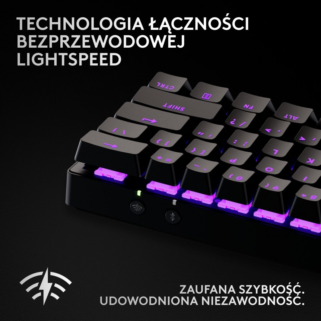 Tastierë Logitech Pro X 60 Lightspeed GX Brown, e zezë
