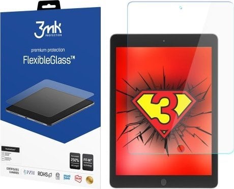 Mbrojtës ekrani 3MK FlexibleGlass për Apple iPad 6 2018 9.7", xham hibrid, transparencë e qartë
