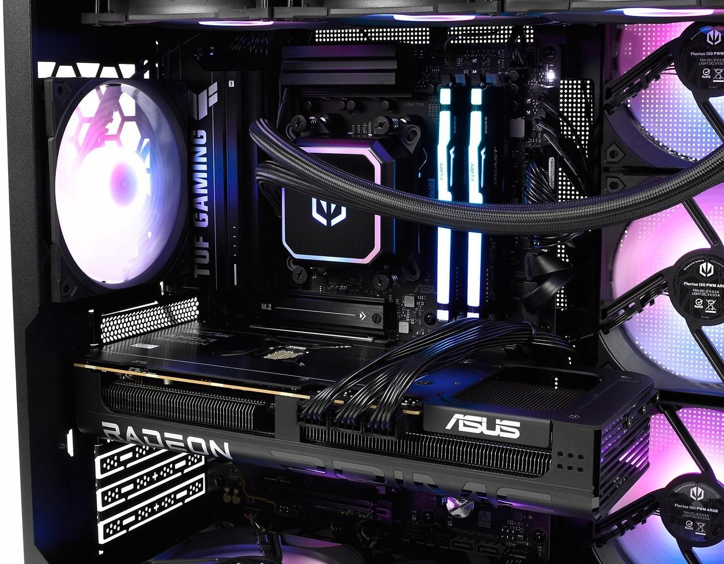 Kompjuter gaming Level UP F01, Ryzen 7 7800X3D, RX 9070 XT 16GB, 32GB RAM, 2TB SSD, i zi