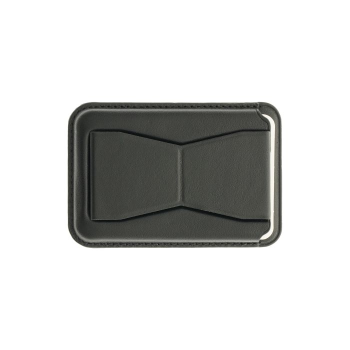 Dviced Leather MagSafe Cardholder With Stand, Black