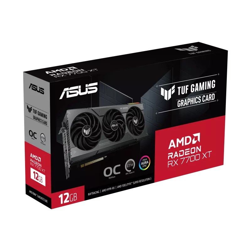 Графичка картичка Asus TUF Gaming Radeon RX 7700 XT OC 12GB GDDR6