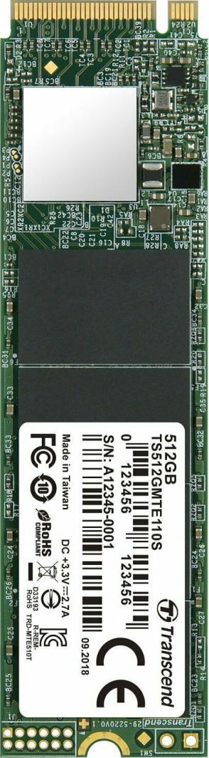 Disk SSD Transcend 110S, 512GB, M.2 2280 PCI-E x4 Gen3 NVMe
