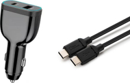 Karikues veture CoreParts USB C për laptop, dalje USB C, i zi