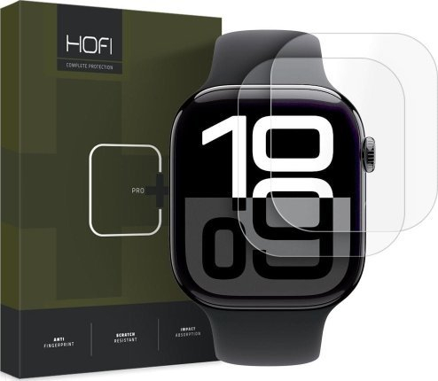 Film mbrojtës Hydrogel Hofi Hydroflex Pro+ për Apple Watch 10 46mm, 2 copë, transparent