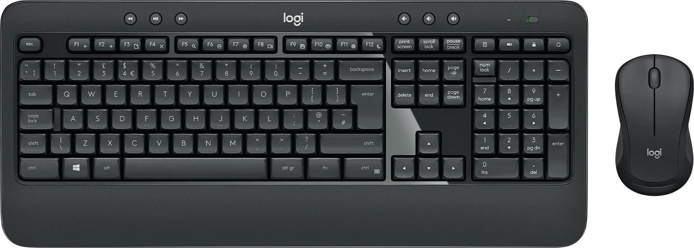 Set tastierë dhe maus me kamerë Logitech MK545 Advanced Brio 100, pa kabllo, Full HD 1080p, i zi