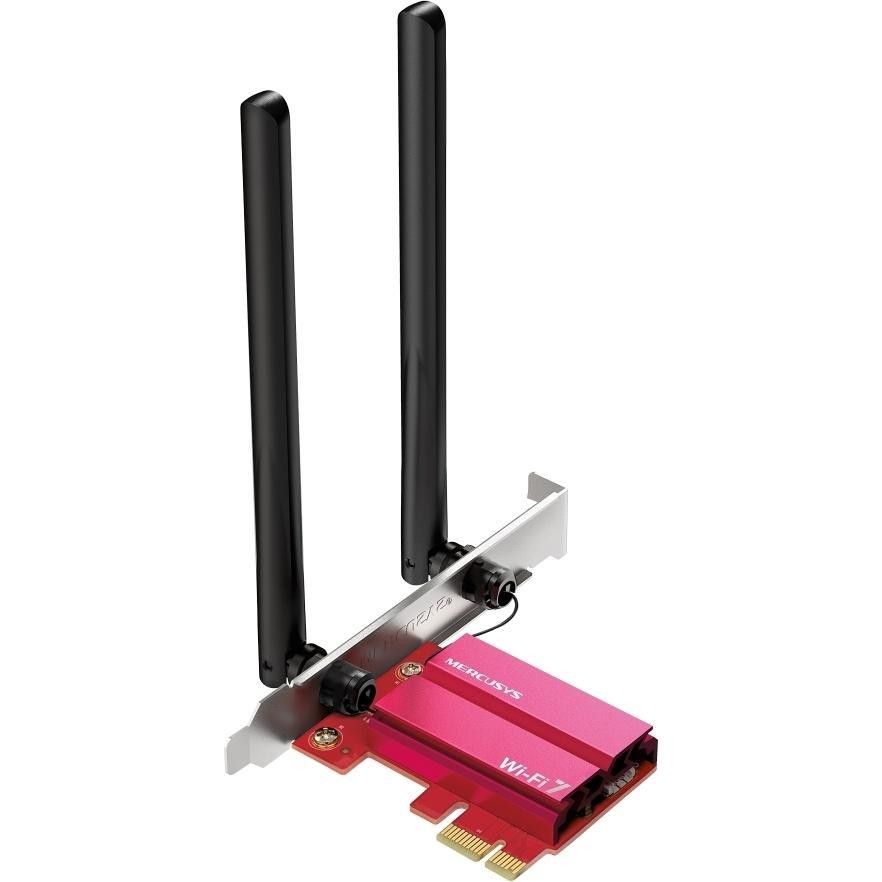 Kartelë rrjeti Mercusys MA37BE, WiFi 7, Bluetooth 5.4, e zezë