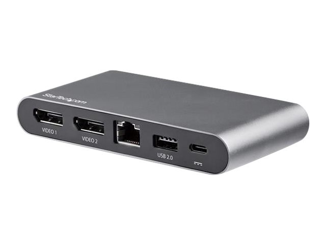 Stacion lidhës StarTech, USB-C, 4K Dual DisplayPort, 100W, e hirtë