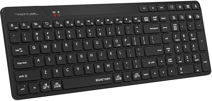 Tastierë A4tech FBK27C, Bluetooth dhe 2.4G, rikarikueshme, e zezë
