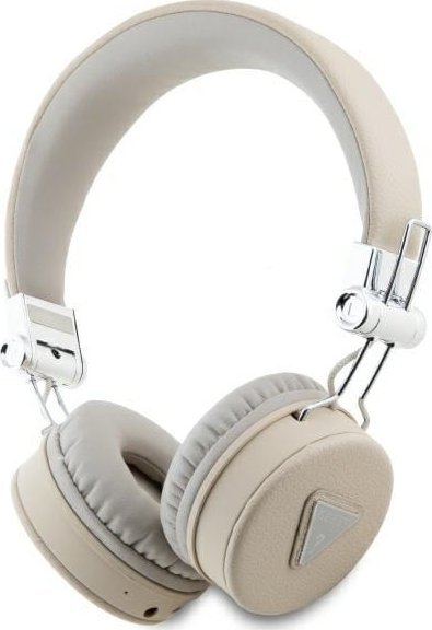 Kufje Bluetooth Guess GUBH70PGTSPSE, ENC, on ear, bezhë