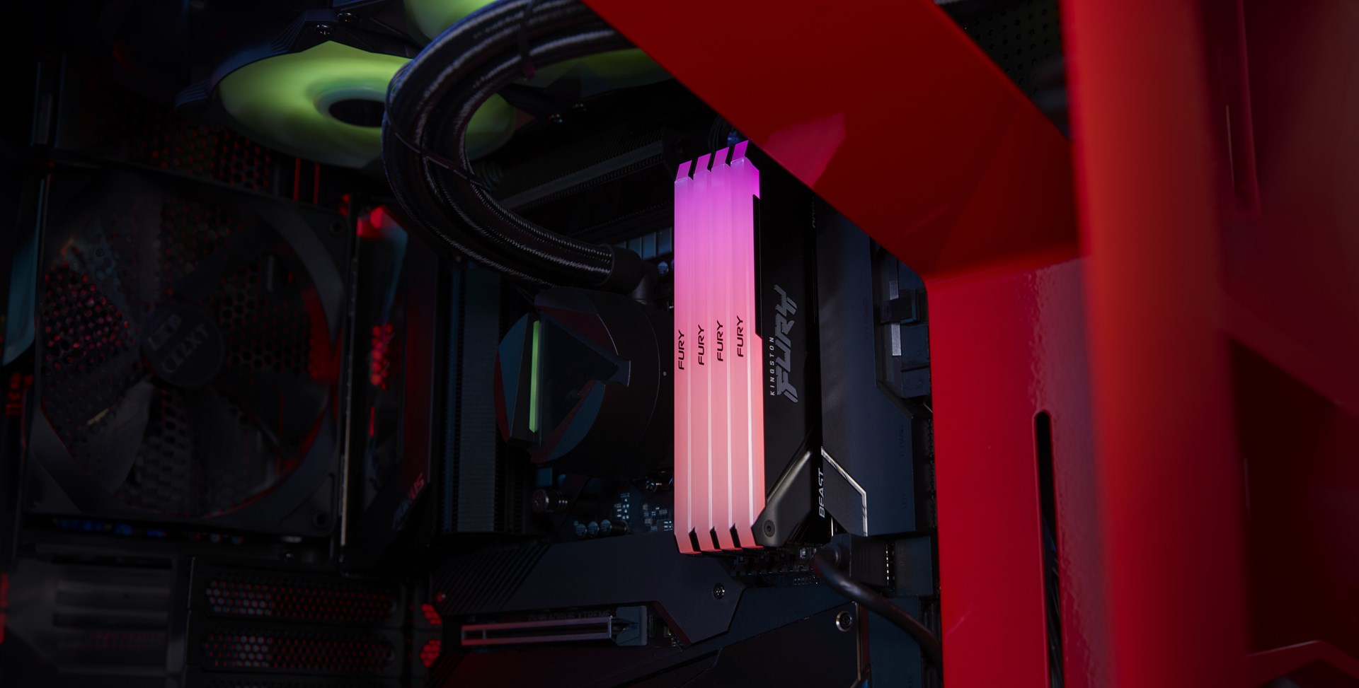 Memorie RAM Kingston FURY 16GB 3200MT/s DDR4 CL16 DIMM (Kit of 2) Beast RGB