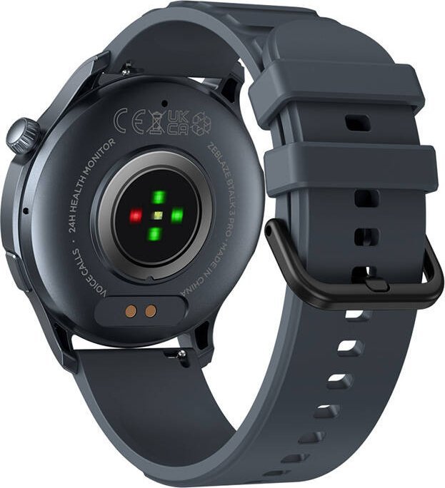Smartwatch Zeblaze Btalk 3 Pro, ekran AMOLED, thirrje Bluetooth, i zi