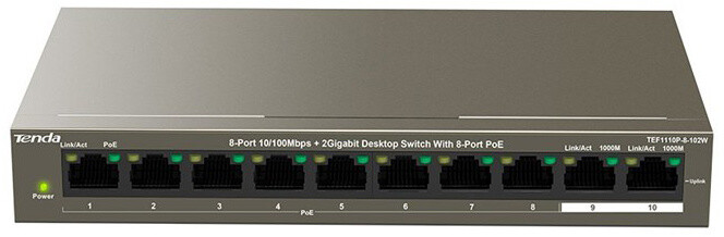 Switch Tenda TEF1110P-8-102W