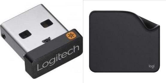 Set marrës Logitech Unifying USB Bluetooth 910-005931 me mousepad Studio Series, 2.4 GHz, Graphite