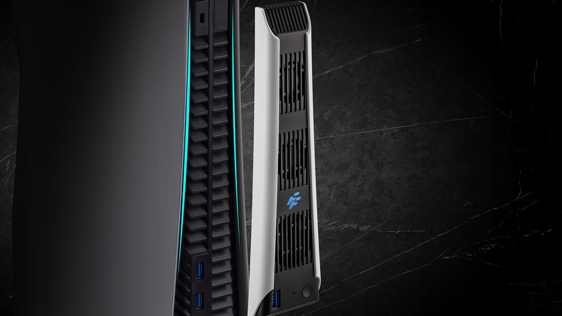 Ventilator ftohës për konzollë Sony PS5, 3 fane, 2 nivele shpejtësie, i zi