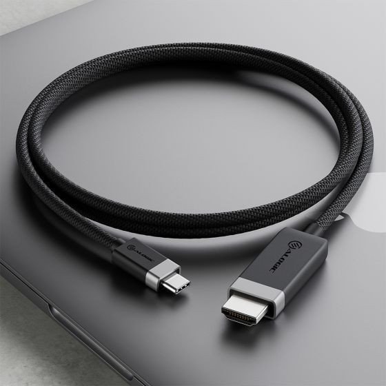 Kabllo video ALOGIC FUCHD2, USB Type C në HDMI, 2m, 4K 60Hz, gri