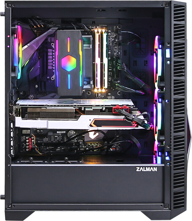 Куќиште за компјутер Zalman Z3 ICEBERG BLACK, ARGB