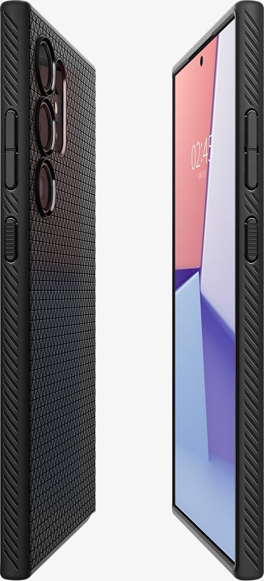 Mbulesë telefoni Spigen Liquid Air, për Samsung Galaxy S24 Ultra, mat, e zezë 3