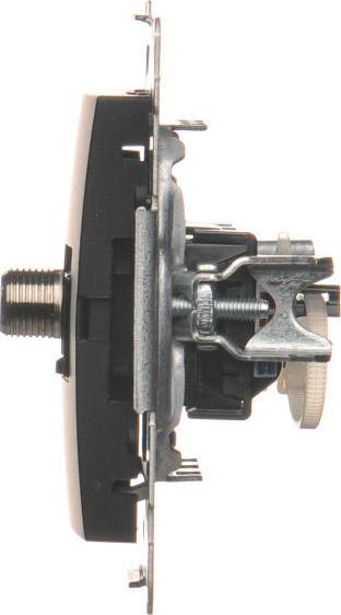 Prizë antene dhe rrjeti Kontakt-Simon Simon54 DASFRJ45.01/49, RJ45, tip F, e zezë mat