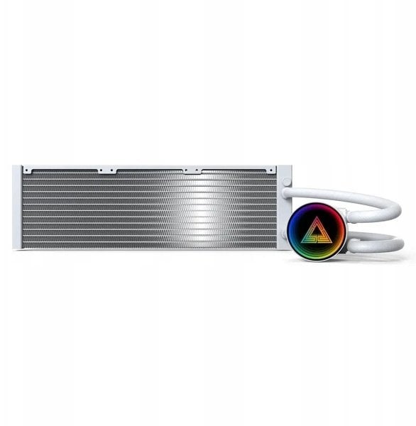 Ftohës uji AIO Montech LightFlow Digital 360, radiator 360mm, 3 ventilatorë, i bardhë