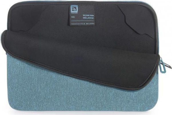 Mbështjellës laptopi Tucano Second Skin Melange, 11.3-12", neopren, blu e çelët