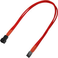 Kabllo Nanoxia 3-pin - 3-pin, 0.3m, e kuqe
