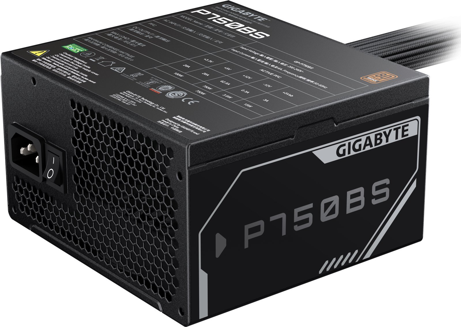 Furnizues energjie GIGABYTE P750BS, 750W, 80 PLUS Bronze, ATX, i zi 3