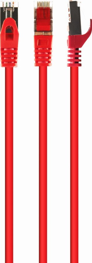 Kabllo Gembird patch cord RJ45 cat. 6A PP6A-LSZHCU-R, 10, e kuqe