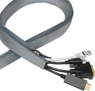 Organizues kabllosh LogiLink Cable Sleeve KAB0072, 2000 mm, poliester, gri