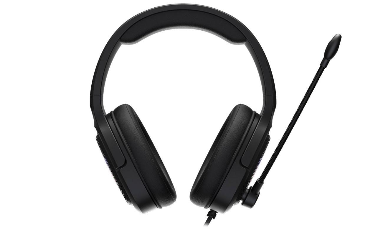 Kufje Krux POPZ RGB, me kabllo, të zeza