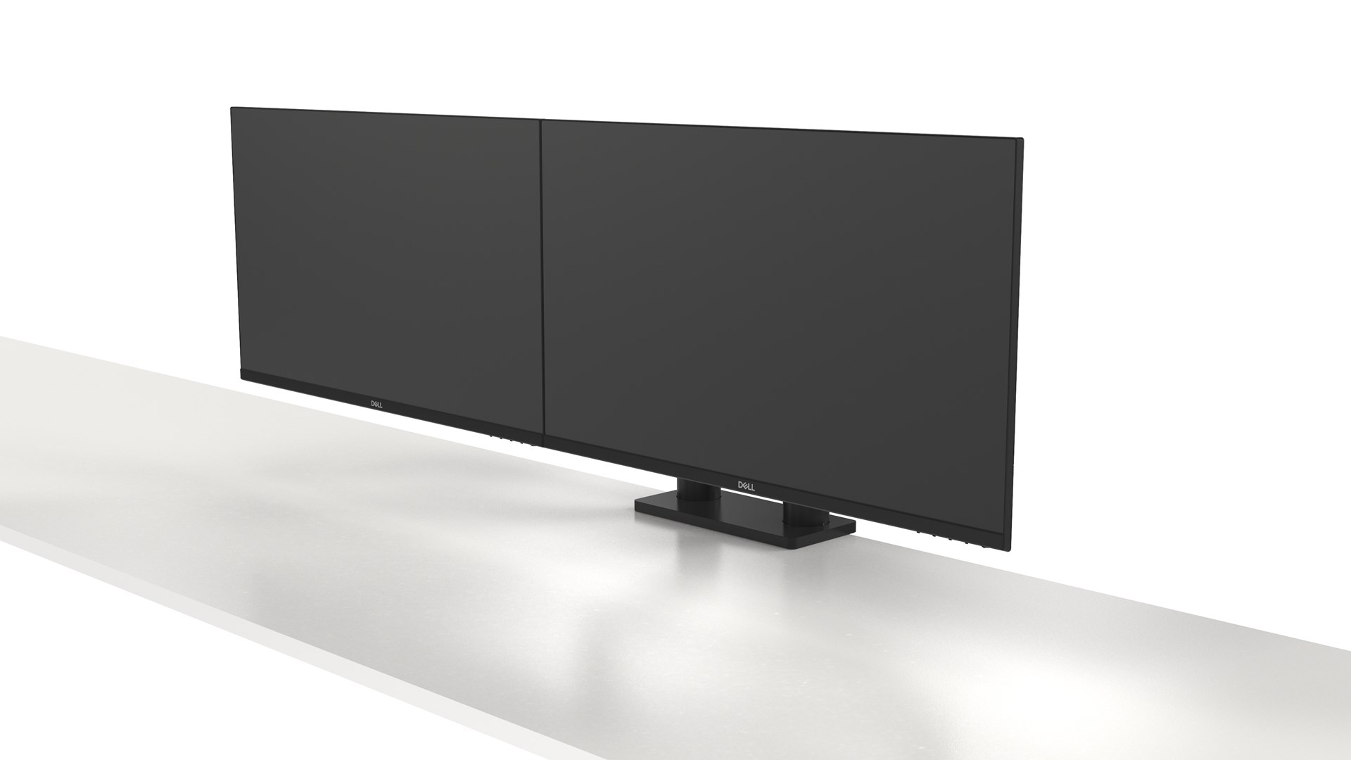 Standi për dy monitorë Dell 482-BBDL, 19"–38", VESA 100x100, deri 10 kg, i zi