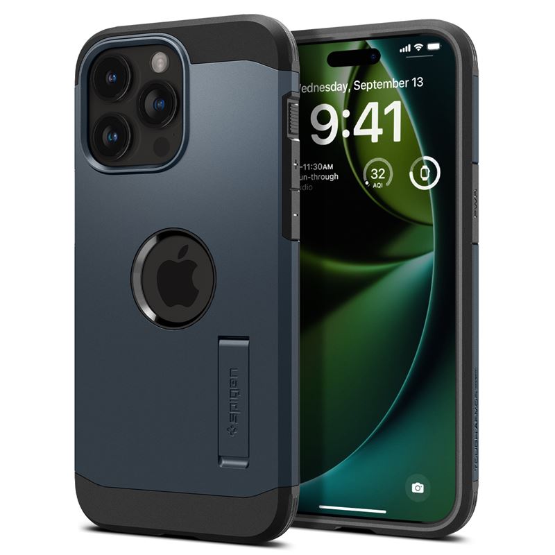 Mbrojtëse për celular iPhone 15 Pro Max Spigen Tough Armor MagSafe, e zezë