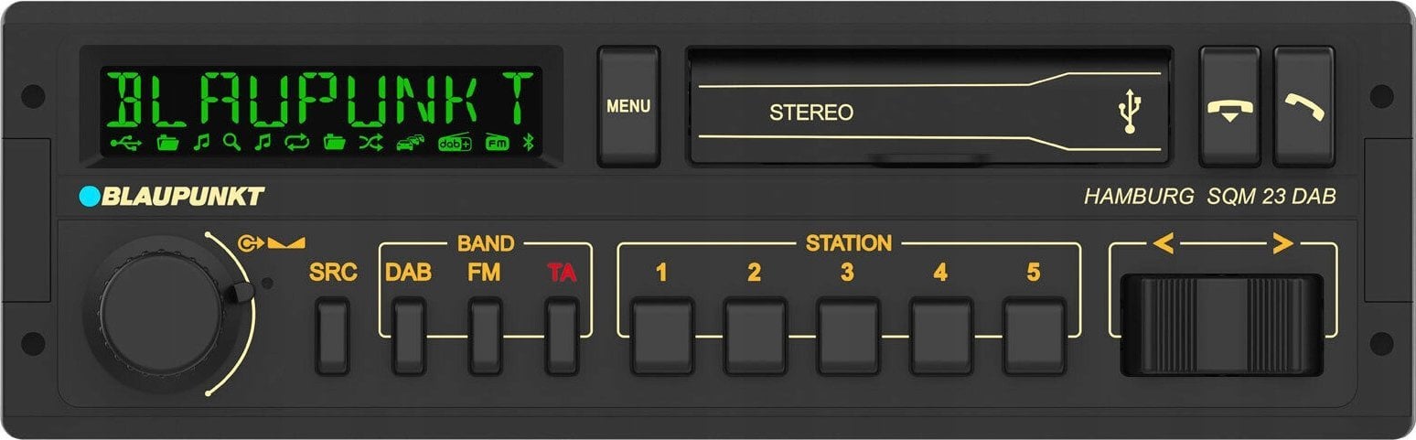 Radio veture Blaupunkt Hamburg SQM23 DAB, DAB+, Bluetooth, USB, e zezë