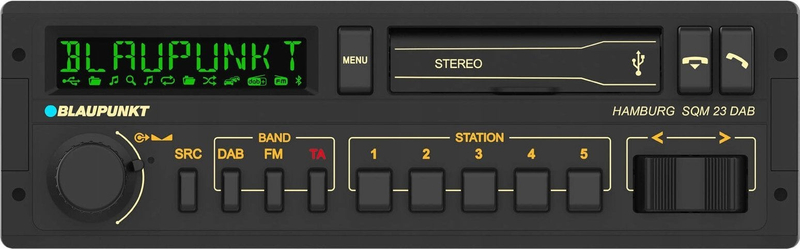 Radio veture Blaupunkt Hamburg SQM23 DAB, DAB+, Bluetooth, USB, e zezë