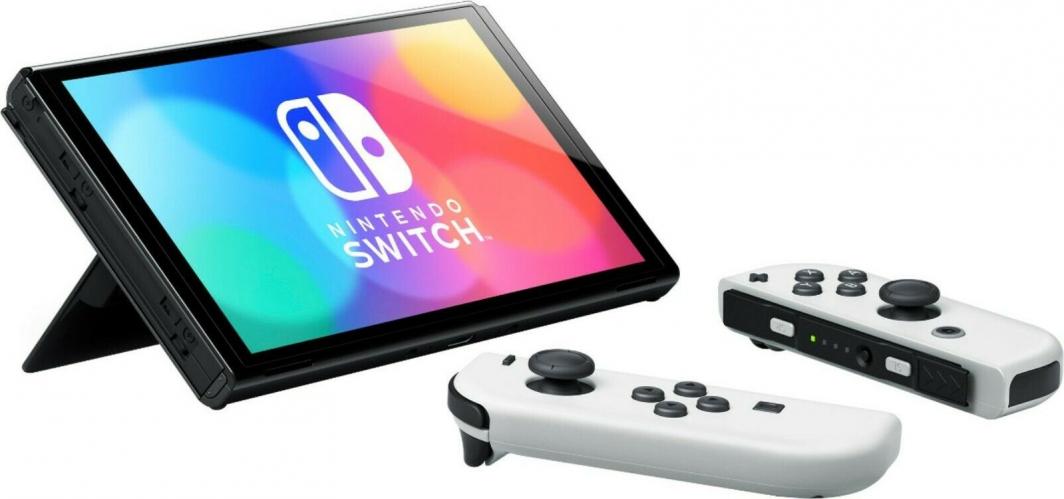 Konzolë Nintendo Switch OLED, e bardhë