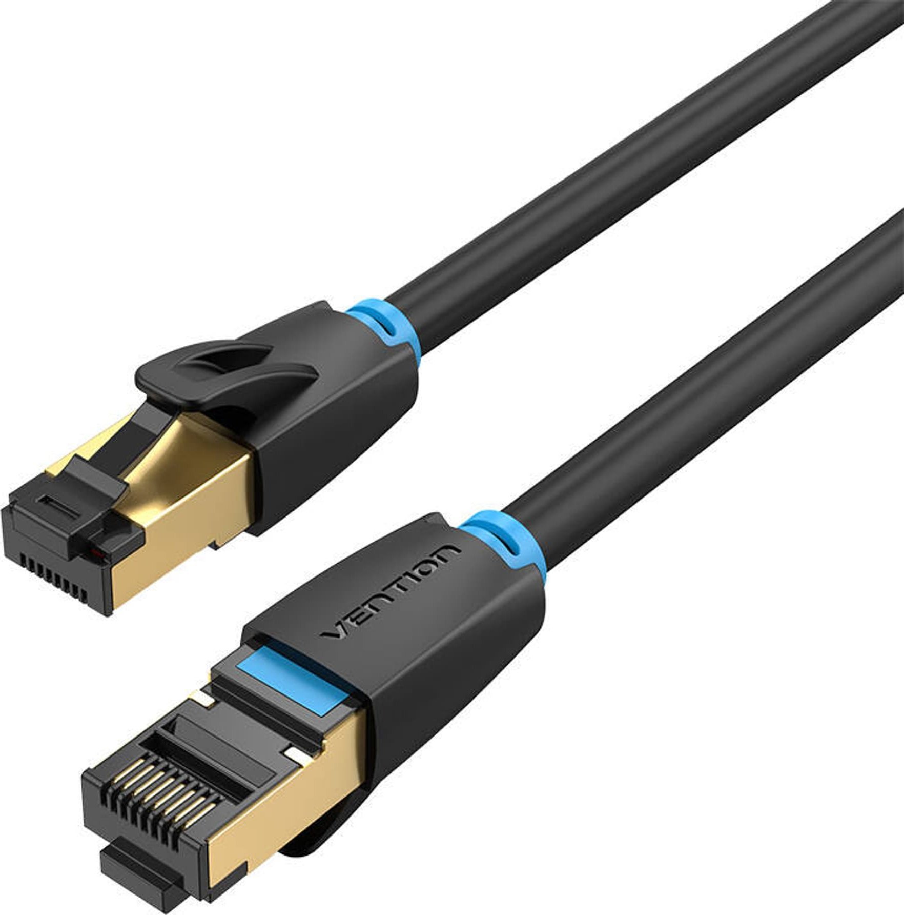 Kabllo rrjeti Vention CAT8 RJ45, 40Gbps, 2000MHz, e zezë